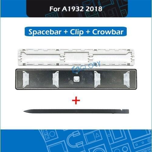 10set/Lot A1932 Space Bar Key Cap Keys For Macbook Air 13" A1932 Spacebar + Clip Repair Keyboard 2018