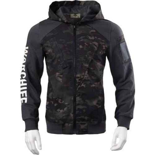 Men Outdoor Training Sports Camo Military Tactical Jacket Spring Autumn Climbing Hunting Hiking Camp Warm Wearproof Hooded Coat