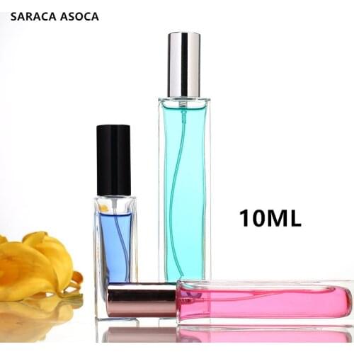 20pcs/lot 10ml Empty Perfume Bottles Atomizer Spray Glass Refillable Bottle Spray Scent Case &Traveler Metal Spray Atomizer