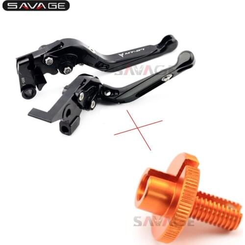 Brake Clutch Levers & Clutch Cable Wire Adjuster For YAMAHA FZ-07 MT-07 2014-2019 2018 Motorcycle Accessories LOGO MT07 M10*1.5