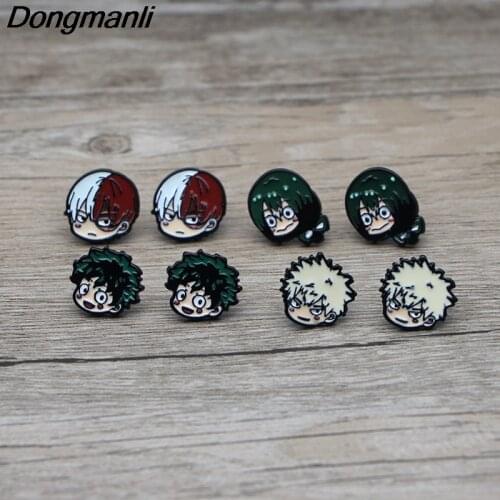 DMLSKY hero boy Prevent allergy Stud Earring Cute Charming Cartoons Earrings For Women Kids Ear Stud M2502