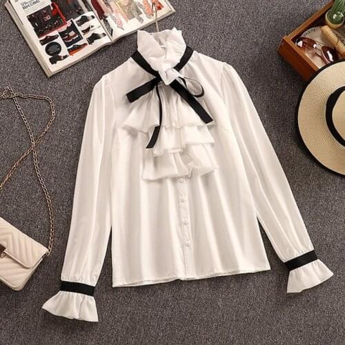 SHTONGHUA Collar Blouses