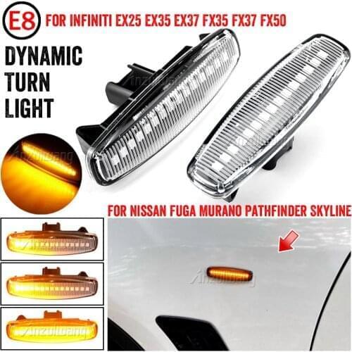 Led Dynamic Side Marker Turn Signal Light for Infiniti EX25 EX35 EX37 FX35 FX37 FX50 for Nissan Fuga Murano Pathfinder Skyline