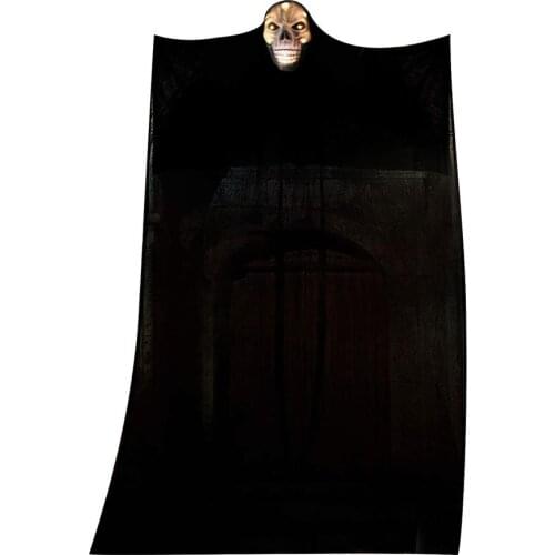 Halloween Glowing Horror Props Ornament Hanging Skull Head Ghost Haunted House Escape Halloween Party Decorations Scary Decor