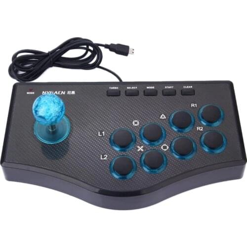 USB Wired Game Controller Game Rocker Arcade Joystick USBF Stick for PS3 Computer PC Gamepad Gaming Console