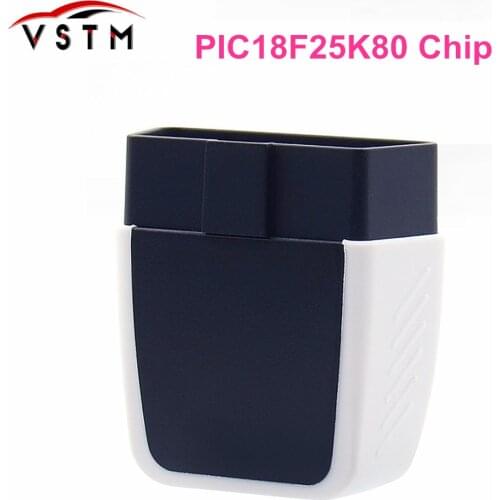 V08 ELM327 Bluetooth 4.0 HW V2.2 PIC18F25K80 Multi-Languages ELM 327 for Android / IOS / Windows supports all OBD2 functions