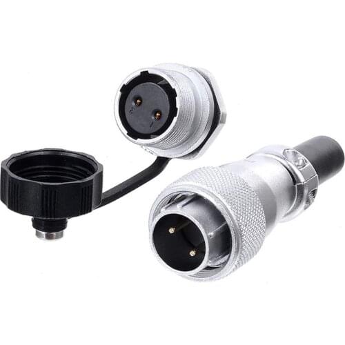 Male Plug Female Socket Aviation Connector Waterproof Metal Thread Panel M16 Connectors 2-9 Pins AC DC LED Industrial Equipment