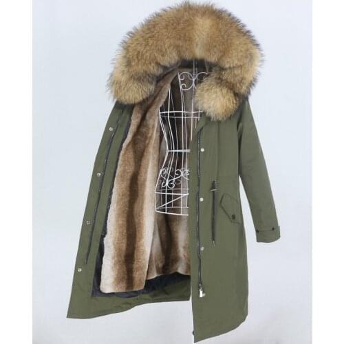 2020 Winter Coat ladies parka waterproof natural fox fur hat real coat detachable thick coat