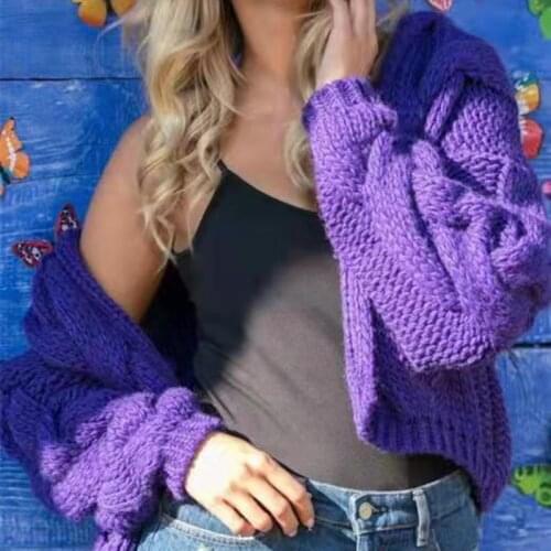 Womens Y2K Knitted Oversized Hooded Sweater Cardigan Solid Color Long Sleeve Jumpers Coat Autumn Winter E-Girls Streetwear