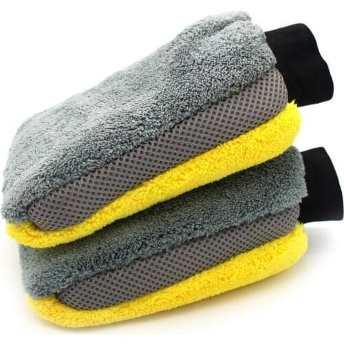 1Pc Reusable Soft Microfiber Car Automobile Washing Cleaning Mitt Gloves Tool cleaning tools