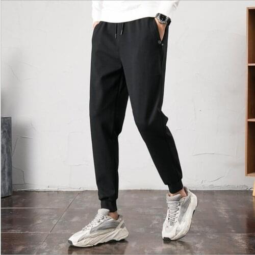 2021 Sweatpants Men Joggers Track Pants Elastic Waist Sport Casual Trousers Baggy Fitness Gym Clothing