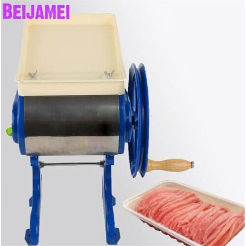 BEIJAMEI manual shredded meat cutting machine/household minced meat vegetable machine meat slicer
