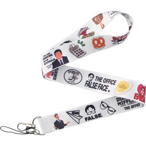 CA208 The Office TV Show Lanyard Keychain Lanyards for Key Badges ID Cell Phone Rope Neck Straps Accessories Gifts