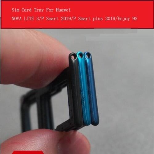 SIM Card Tray Holder For Huawei NOVA LITE 3 P Smart Plus 2019 Enjoy 9S Micro Sim Card Slot Adapter Replacement Repair Parts