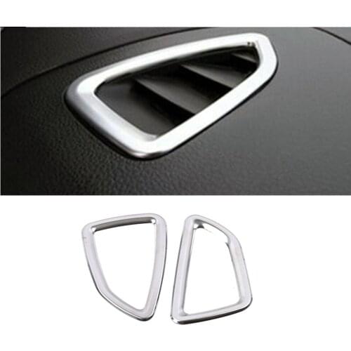 For Hyundai Tucson 2015-2018 Dashboard Air Conditioner AC Outlet Vent Frame Cover Trim Stainless Steel Sticker