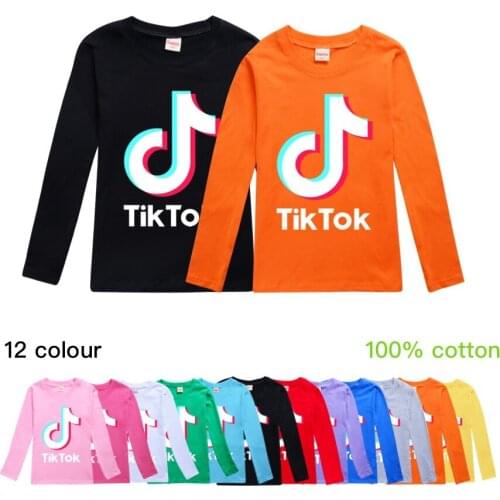 Childrens S Long Sleeve T-Shirt Cotton Spring Letter T-Shirts Boy Kid Boys And Girls Tops Shirts Childrens T-Shirt 2-16Yar