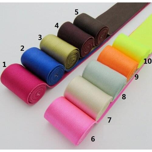 3.8cm width 4meters/lot elastic webbing waistband bright smooth face soft stretchy bands diy handwork accessories