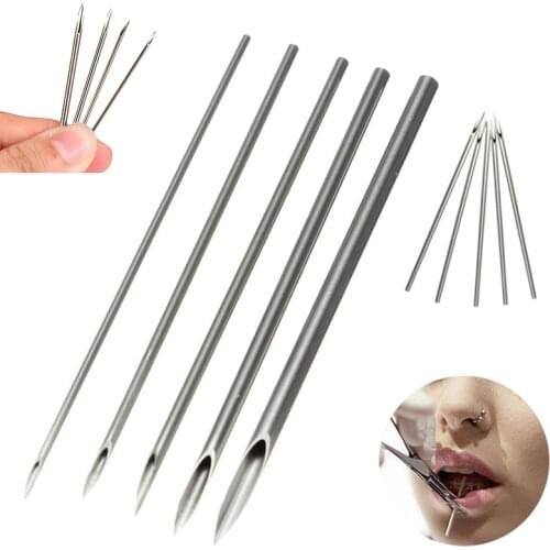 10/20PCS For Ear Nose Navel Nipple Piercing Needles Mixed 12/14/16/18/20G Sterile Disposable Body Piercing Needles