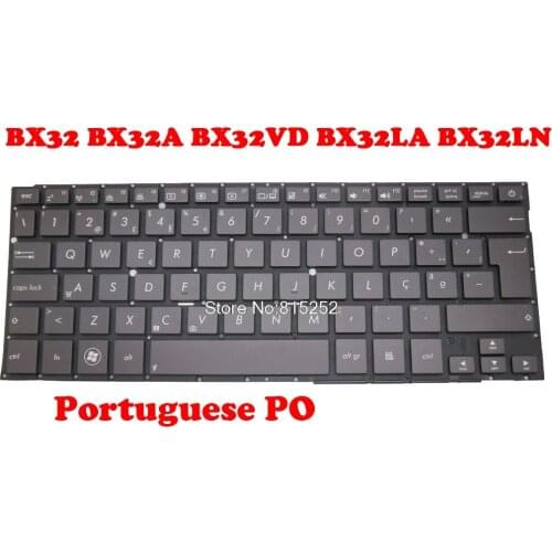 Laptop Keyboard For ASUS BX32 BX32A BX32VD BX32LA BX32LN Brown Without Frame New PO Portugal/TR Turkey/ IT Italy/SP Spain
