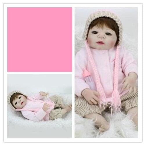 Doll reborn 55 cm babies realistic silicone reborn dolls Lifelike Bebe Reborn Menina Bonecas Children Gifts Reborn Alive Dolls