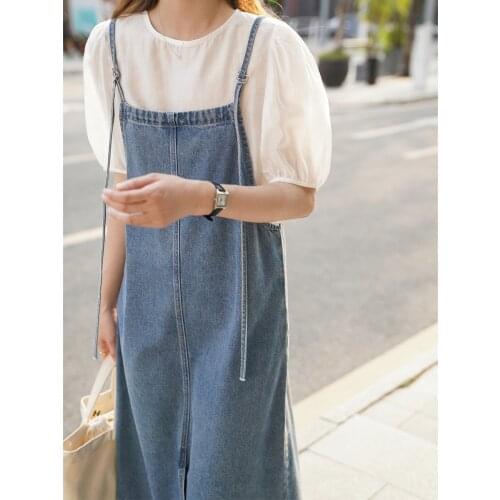 MAKEACE Fashion Denim Dresses