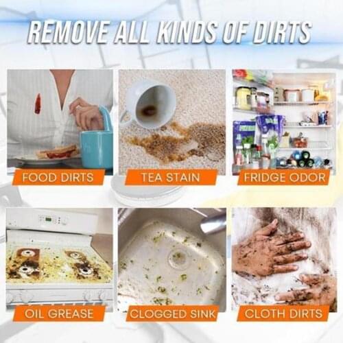 Multi Purpose Kitchen Grease Cleaner Soda Powder Decontamination Cleaning Deodorization Powders Baking Cleaner Household So G4A8