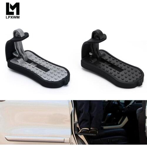 Multifunction Foldable Car Roof Rack Step Car Door Step Universal Latch Hook Auxiliary Foot Pedal Aluminium Alloy Safety Hammer