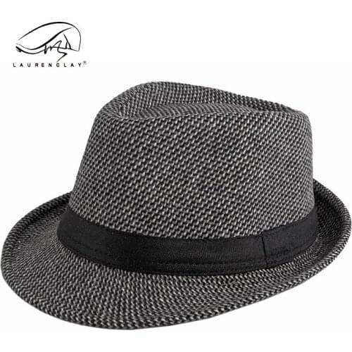 Mens retro fashion autumn and winter new middle-aged and elderly woolen top hat casual versatile jazz hat trend