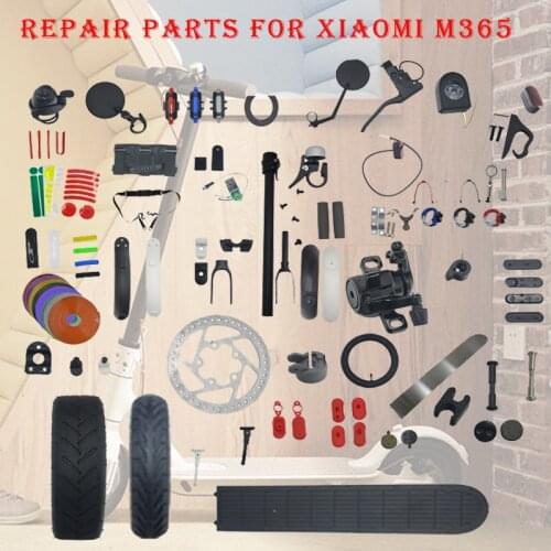 Wholesale All Replaceable Parts Fender Wheel Mirror Crash Pad Stickers For Xiaomi Mijia M365 Electric Scooter