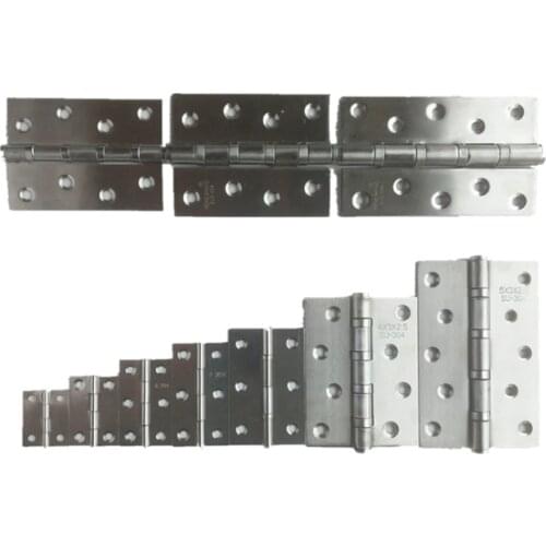 20 Pieces Stainless Steel Flat Open Door Folding 1.5-inch 2-inch 2.5-inch 3-inch 3.5-inch Mute Hinge