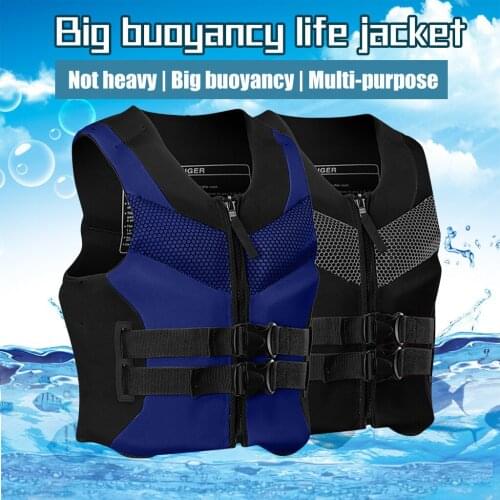 Adults Adjustable Life Vest Foam Jacket Aid Vest Kayak Buoyancy Fishing Boat Watersport L-xxxxl Sizes Water Sports Man Jacket