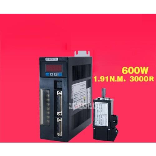 RH60ST-M01930 600W Servo Motor Driver Set 110V/220V 1.91N.M 3000r/min 60*60mm Single Phase AC Servo Motor+Drive Kit Hot Selling