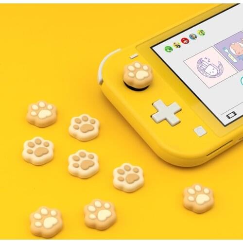 Pink Blue Cat Claw Thumb Grip Cap JoyCon Joystick Silicone Protective Cover Cute Gamepad Case For Nintendo Switch Accessories