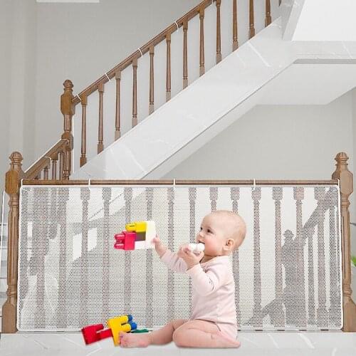Banister Guard White Mesh Baby Safety Stairs Thicken Rail Net Child Proofing Balcony Staiway Railing Protective Net