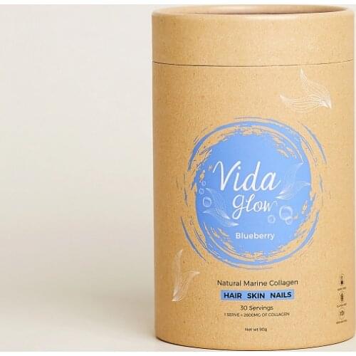 Blueberry Vida Glow Marine Collagen Powder vitamins Women Nail Hair Health Beauty Products for Youthful Radiance Skin Elasticity