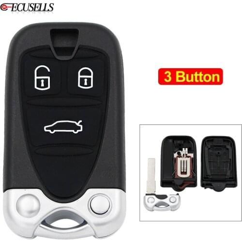 3 Button New Remote Control Smart Car Key Shell Case Housing Cover For Alfa Romeo Brera 156 159 GT for Spider with Uncut Blade