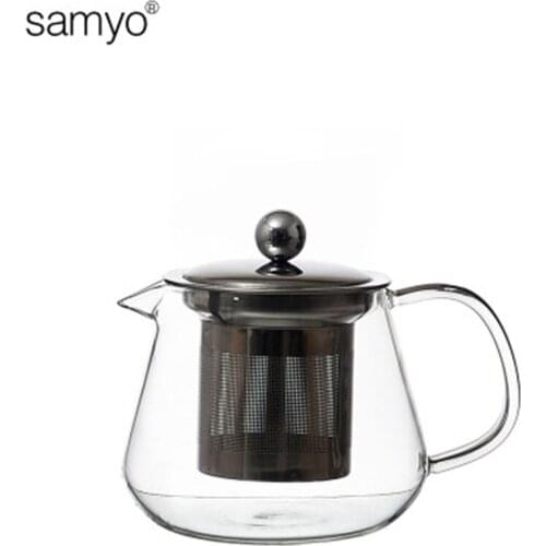 Borosilicate Glass Tea Kettle Stovetop Safe, Blooming & Loose Leaf Teapots,Good Glass Teapot with Stainless Steel Infuser & Lid