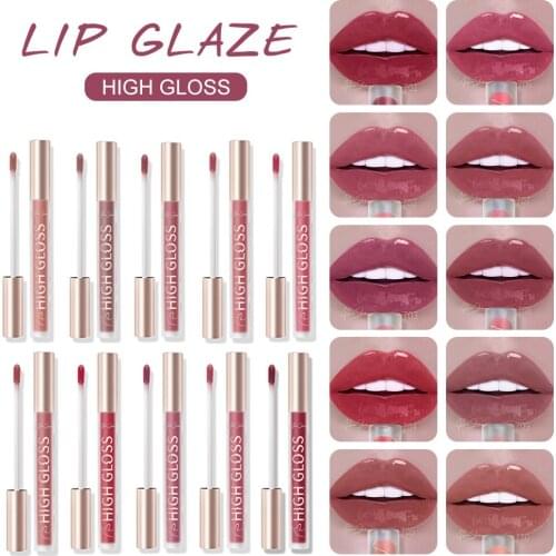 10 Colors Long Lasting Lip Gloss Matte Velvet Liquid Lipstick Waterproof Moisturizing Lip Makeup Cosmetics for Girls Women