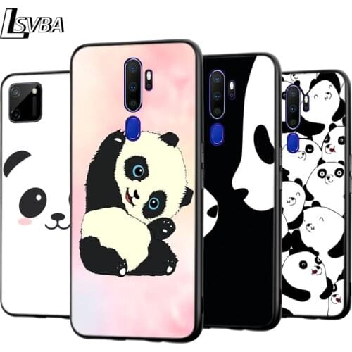 Cute Panda Cartoon For OPPO A5 A9 A7 A11X A1K A12 A12E A31 A32 A53 A53S A72 A73 A93 AX7 Pro 2020 2018 5G Phone Case