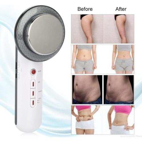 3 in 1 Ultrasound Cavitation Body Slimming Massager Weight Loss Anti Cellulite Fat Burner Painless Galvanic Infrared Beauty Tool