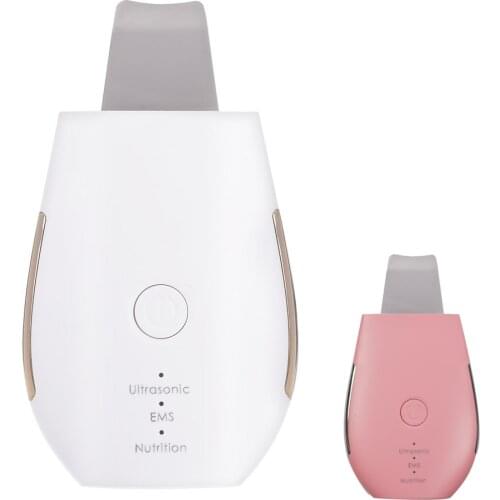 Rechargeable Ultrasonic Blackhead Removal Skin Care Tools EMS Facial Skin Scrubber Face Cleansing Exfoliate Women Beauty Machine