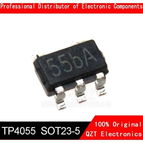 10PCS TP4055 marking 55M45 Lithium battery charge management IC SOT23-5 original ZJ