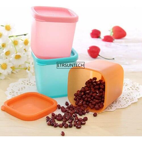 100pcs Kitchen Mini Storage Box Refrigerator Organizer Storage Box Food Container Plastic Fresh Spacer Storage Rack