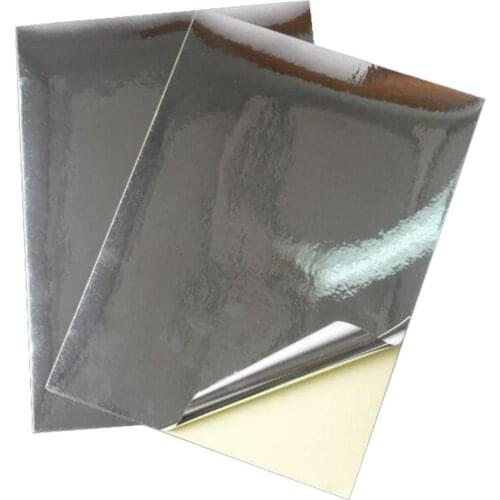 50 Micron Thickness A4 Blank Shinny SILVER Sticker Label Paper for Laser Printer