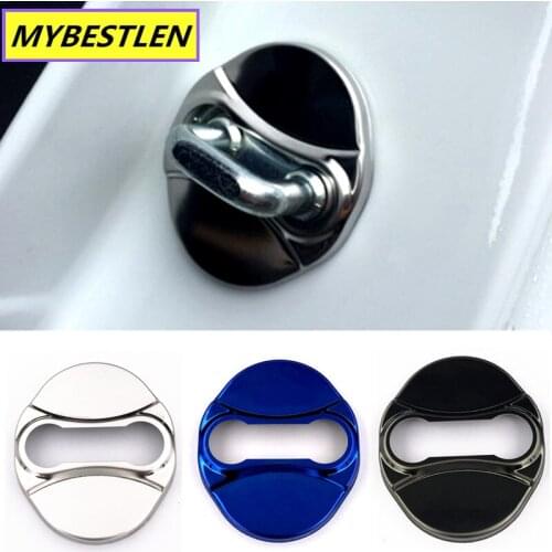 For Hyundai Tucson IX35 I30 Elantra Azera Veracruz Kia Sportage accessories 4pcs Stainless Steel Car Door Lock Cover Car Styling