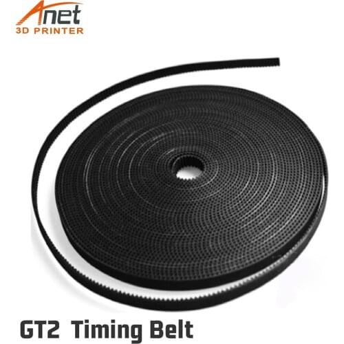 Anet 10pcs/lot 1.7m GT2 Timing Belt 6mm Width Fiber Reinforced Rubber Timing Belt For Reprap Prusa i3 A8 A6 3D Printer