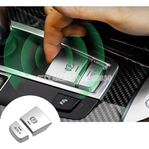 Car Electronic Handbrake AUTO H Button Cover For BMW 7 Series F01 F02 2009-2015 Car accesories interior Car Trim