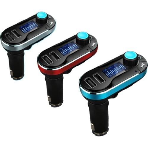 Smartphone Bluetooth MP3 Player Handsfree Car Kit + Dual USB Charger + FM Transmitter + Handsfree with Micro SD/TF Card Reader