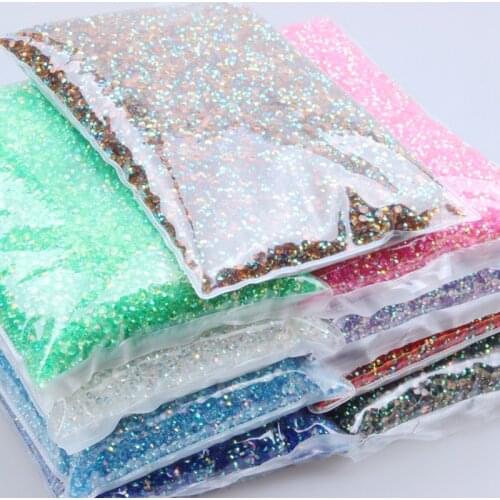 Jelly AB Colors 5mm 30000pcs Resin Rhinestones 3D Nail Gems Flatback Round Glue On Stones Appliques For Craft DIY Nail Art