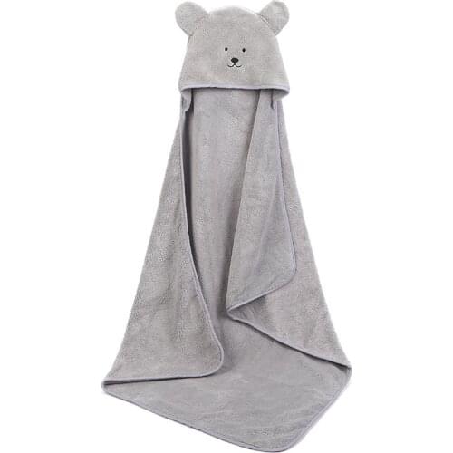 Baby Poncho Bath Towel Infant Bathrobes Velvet 90*90cm Fleece Hood Kids Beach Towels Newborn Baby Hooded Towel Babies Blankets